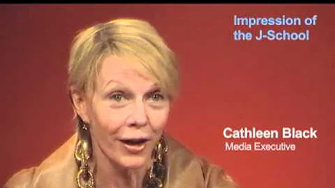 Cathleen Black: Her Impression of the J-School