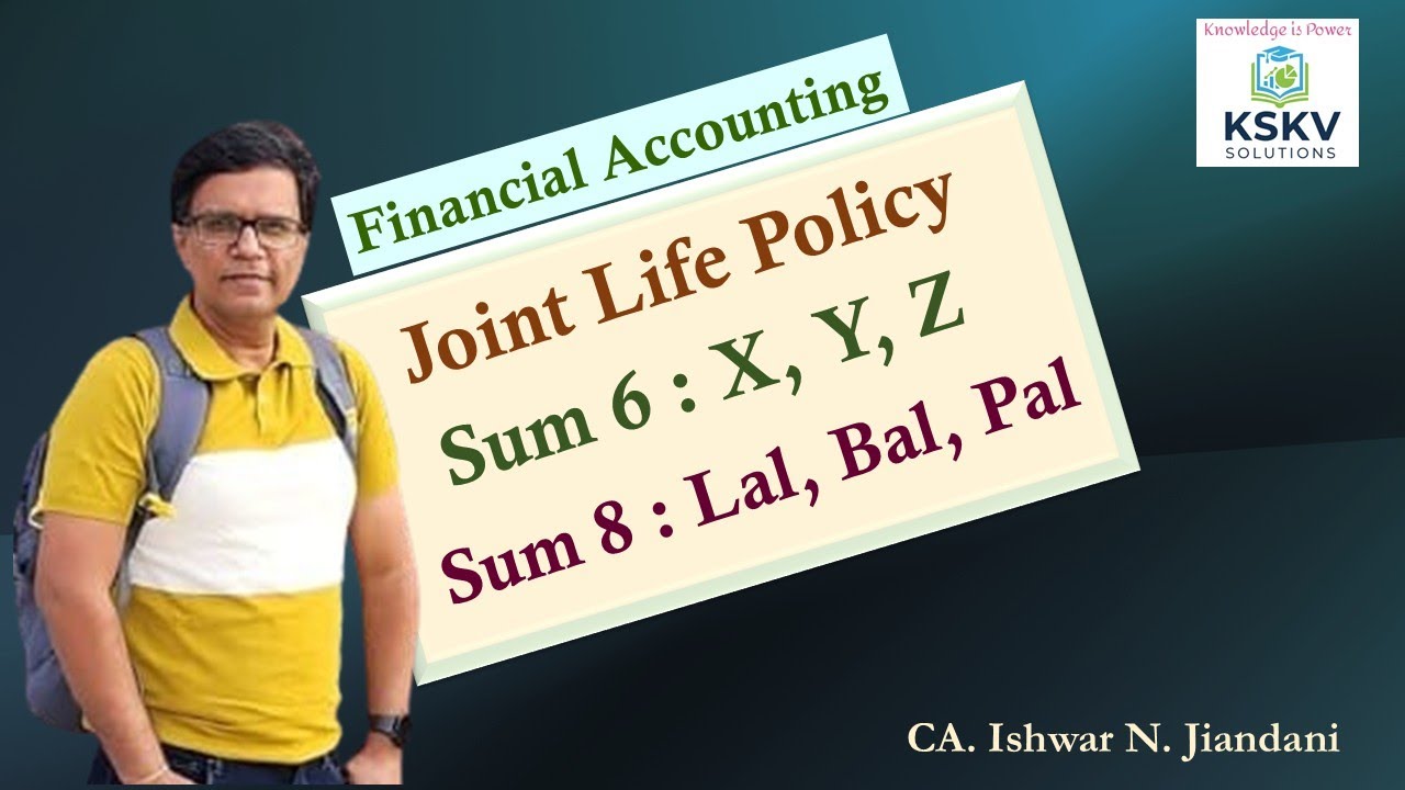 JLP & JLP Reserve Account Explained with Surrender Value | Practical Sum for B.Com | Lal Bal Pal