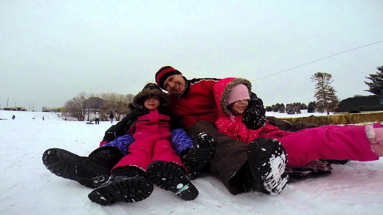20141229 Sledding Fun Sugar House Park YouTube