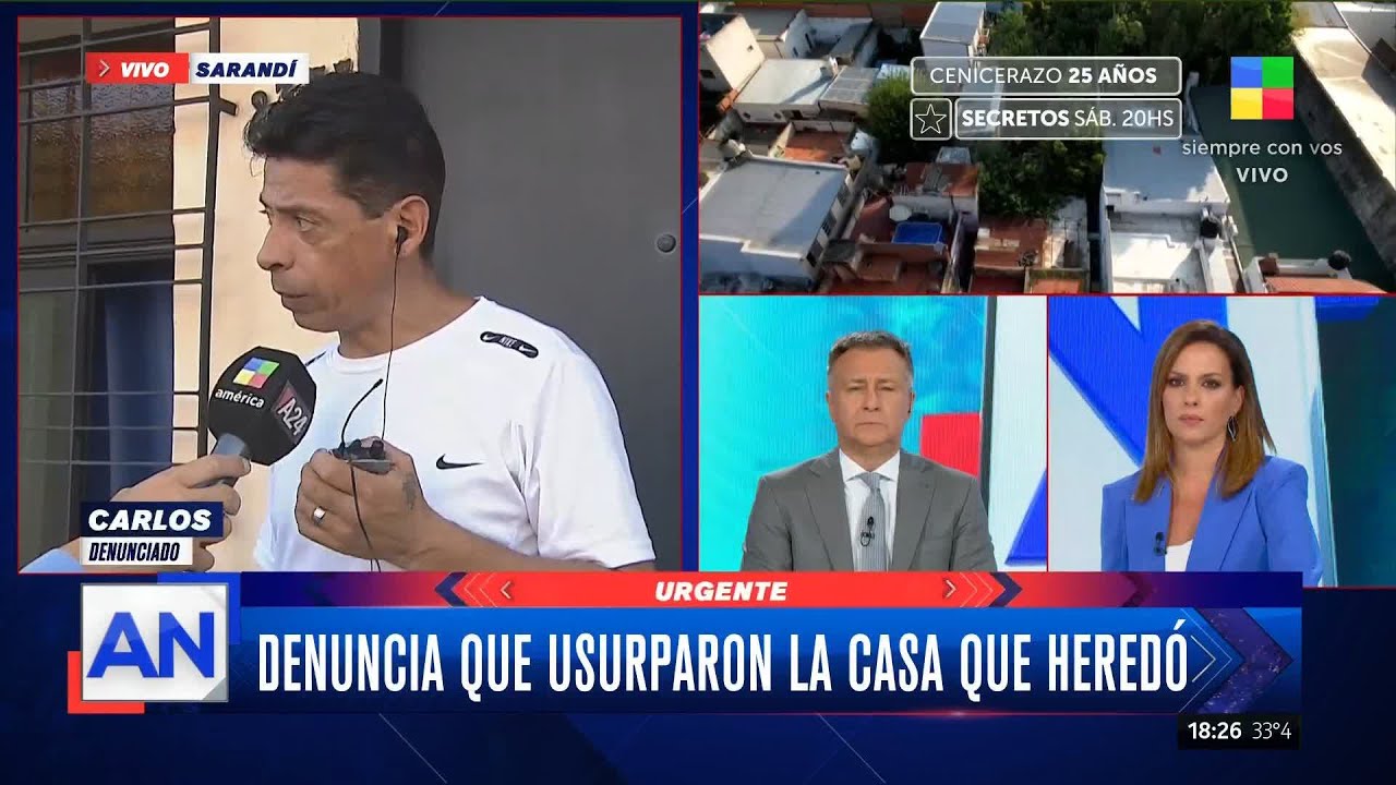 Casa usurpada en Sarandí: el ocupante se defiende