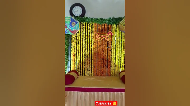 haldi ceremony #share #subscribe #kanpur #like #decoration #weddingdecor #shadi #shorts #love #viral