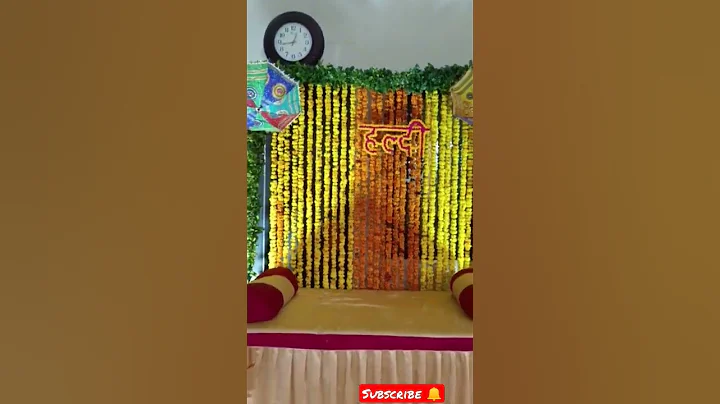 haldi ceremony #share #subscribe #kanpur #like #decoration #weddingdecor #shadi #shorts #love #viral