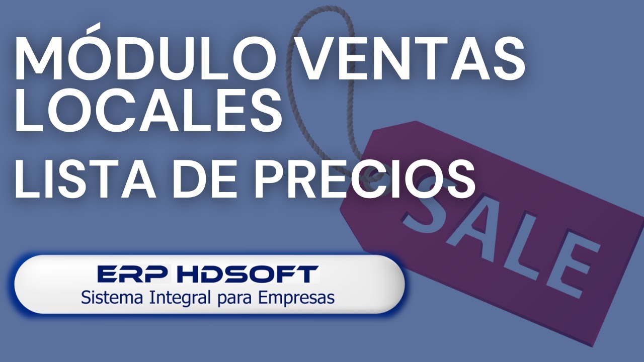 Ventas Locales | Lista de Precios