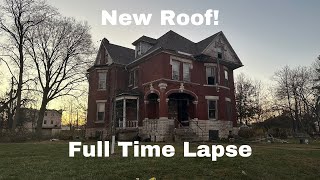 New Roof (from start to finish) on an abandoned mansion. All work - no talking.