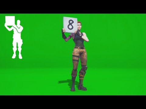 SCORECARD Fortnite Emote - Green screen Effect