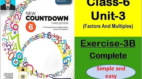 class 6 math exercise 3b| New countdown third edition book 6 exercise 3b | Oxford math |prime number