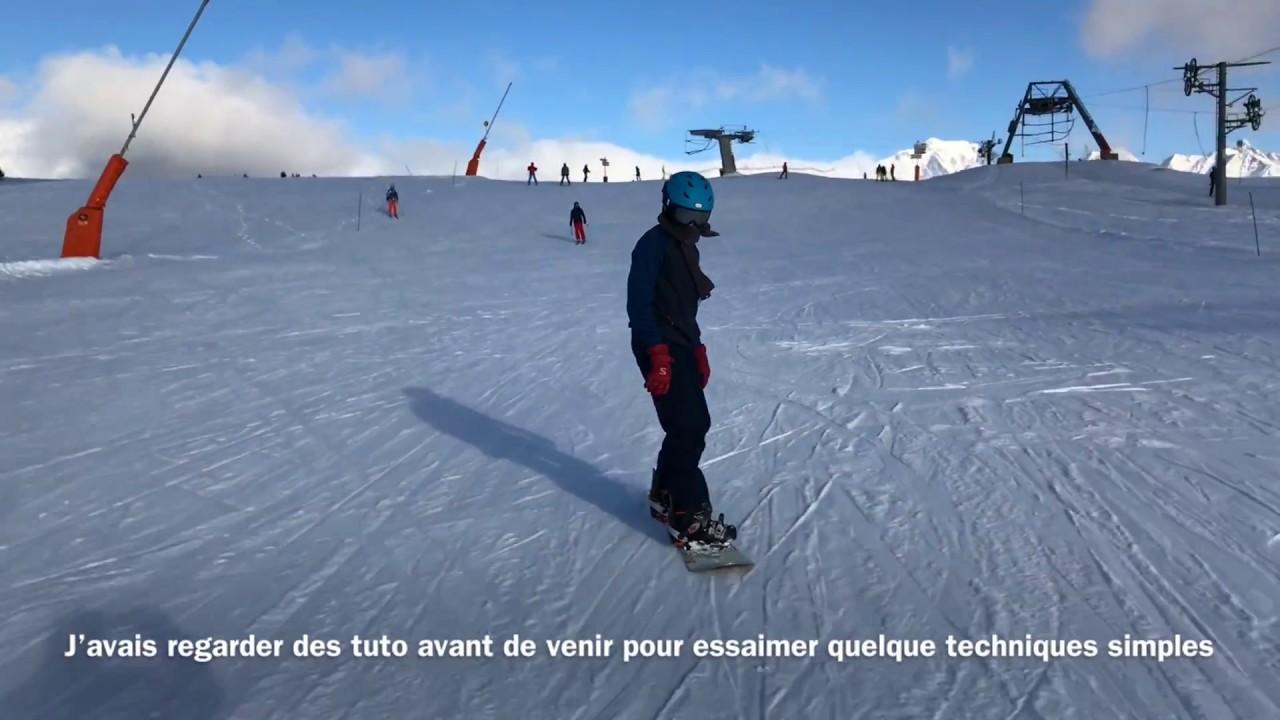 SNOWBOARD DÉBUTANT mon évolution en 3 jours YouTube