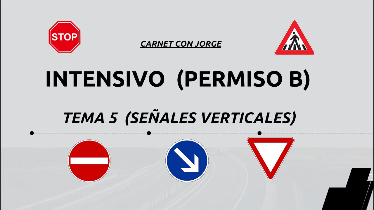 Tema 5 | Las señales verticales (Permiso B)
