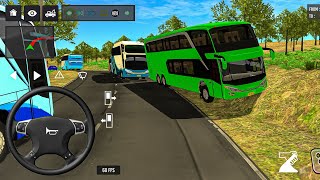 😱🚍 NEW EURO COACH BUS UPDATE 🔥 | CRAZY BUS FLIP ON HILL ROAD 💥 | BUS SIMULATOR INDONESIA #bussid ..  screenshot 1