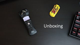 zoom h1n unboxing | فتح صندوق المايكروفون الجديد