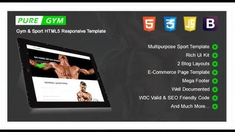 PureGym - Sport & Gym HTML5 Responsive Template | Themeforest Download