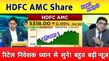 HDFC AMC SHARE LATEST NEWS TODAY | HDFC AMC SHARE TARGET | HDFC AMC SHARE
