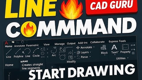 AutoCAD Drawing Tools Tutorial | Learn Line | CAD GURU