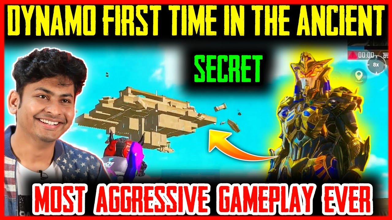 DYNAMO FIRST TIME PLAYING THE ANCIENT SECRET AGGRESSIVE GAMEPLAY PUBG MOBILE | REACTION VIDEO
