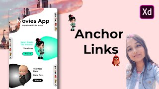 Movies App / Website Using Anchor Links On Adobe XD | Latest Website Design in Adobe XD