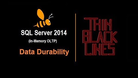 SQL Server 2014 - In Memory OLTP (Data Durability)