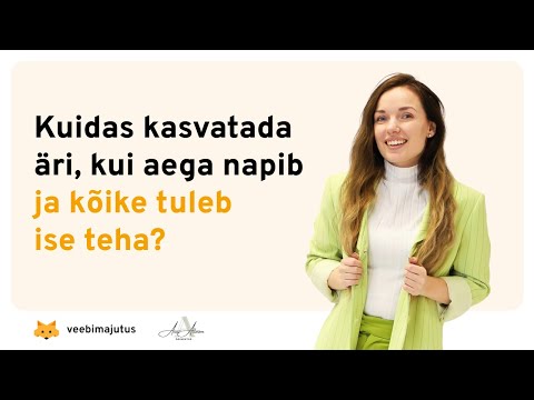 Kuidas kasvatada äri, kui aega napib ja kõike tuleb ise teha? / Anni Allmere
