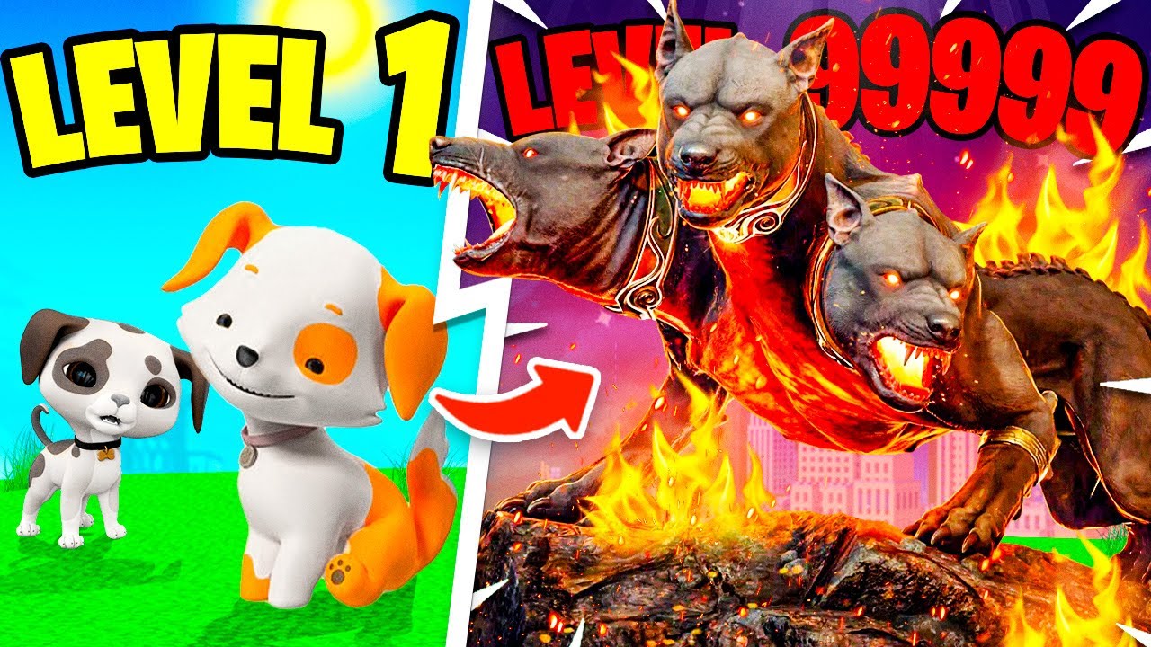 Upgrading CUTE PUPPY to GOD DOG in Dog Life Simulator!