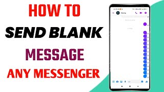 Facebook Ya Whatsapp Par Blank Message Kaise Kare🔥🔥How To Send Blank Message On Messanger screenshot 5
