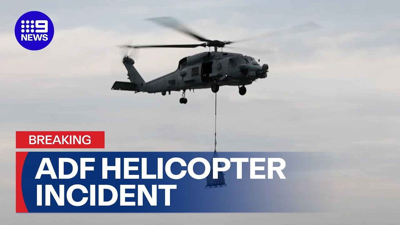 航空機・ヘリコプター Vaustralia Australian helicopter takes action to avoid collision with Chinese