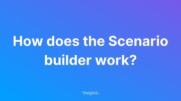 How does the Scenario Builder work?