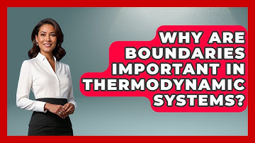 Why Are Boundaries Important in Thermodynamic Systems? - Thermodynamics For Everyone