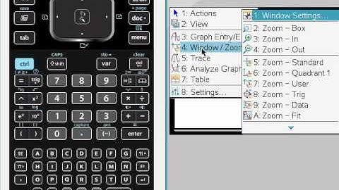 TI-Nspire  CX CAS Videos   Adjust Window Settings