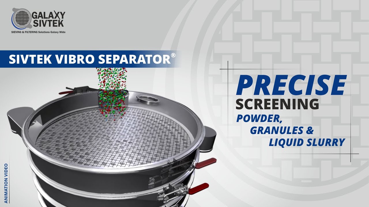 Watch Video A SANITARY VIBRO SIFTER FOR HYGIENIC SCREENING SOLUTIONS FOR PHARMA AS WELL AS FOOD INDUSTRIES.