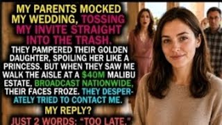 r/EntitledParents — My Parents Threw My Wedding Invite in the Trash… Then Saw My $40M Wedding