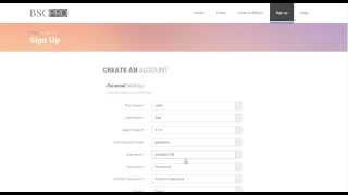 How to create a BSCpro account