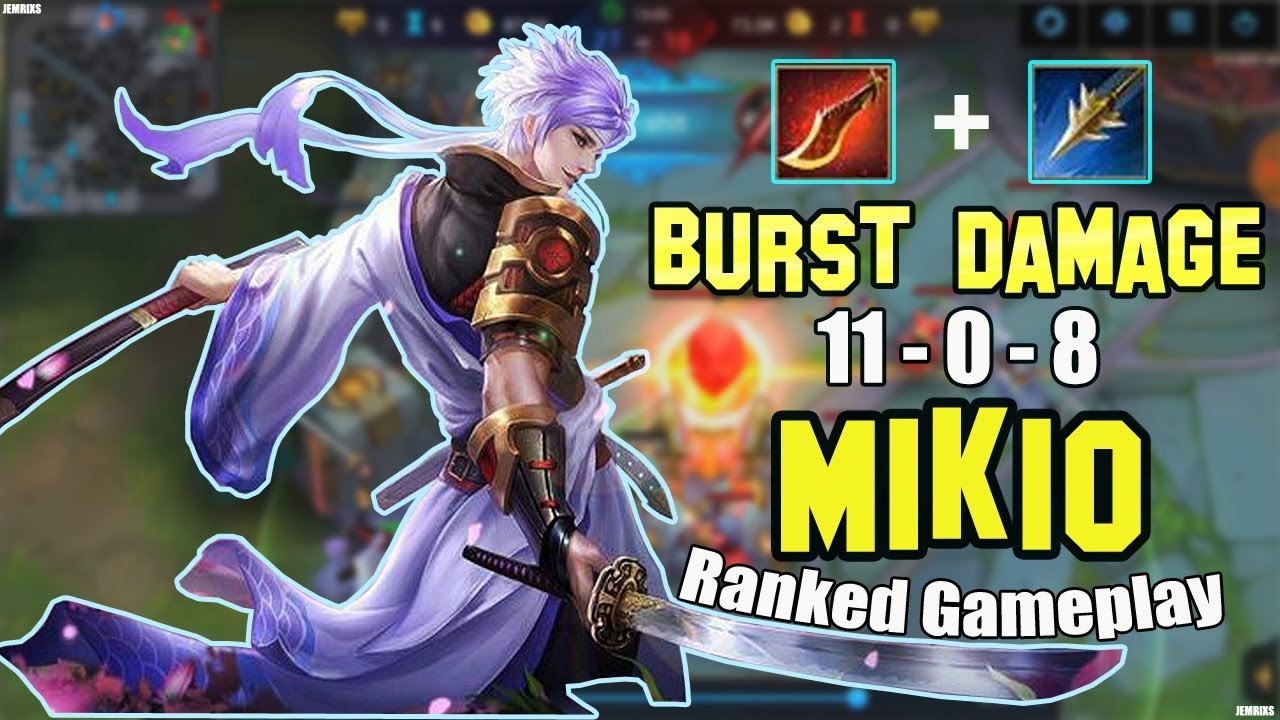 HEROES EVOLVED MIKIO BUILD SILVER SWORDSMAN RANKED GAMEPLAY GINTAMA LOL YouTube