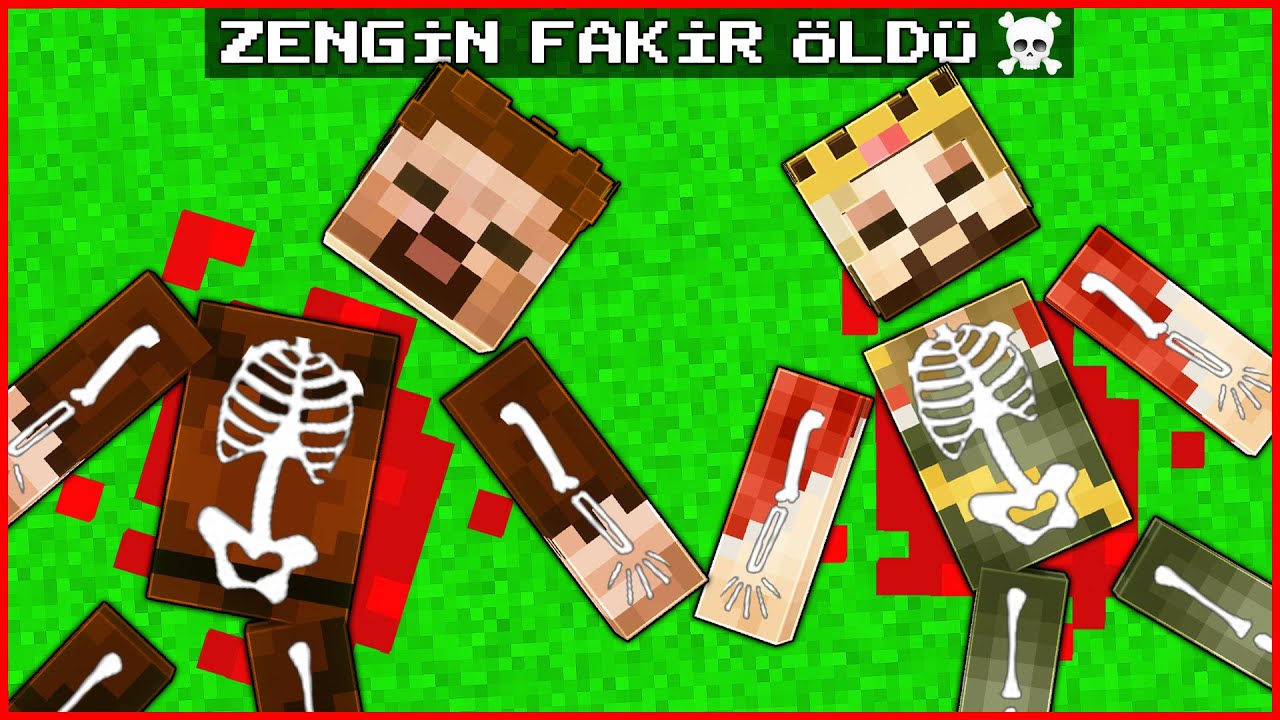 Minecraft AMA ZENGİN ve FAKİR ÖLDÜ! 😱 - Minecraft ZENGİN FAKİR HAYATI