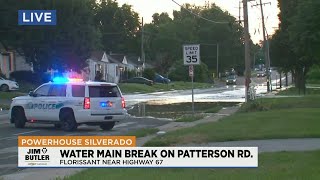 Water main break closes Florissant road