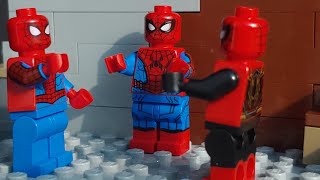 spiderman pointing meme but lego