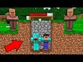 Minecraft NOOB vs PRO: WHY NOOB AND PRO HIDING FROM THE VILLAGERS ? Challenge 100% trolling