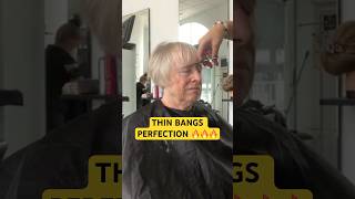 THIN BANGS PERFECTION: Full Tutorial Linked Below! 🔥🔥🔥