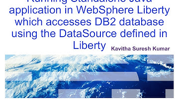 Running standalone java application which access database defined in WebSphere Liberty