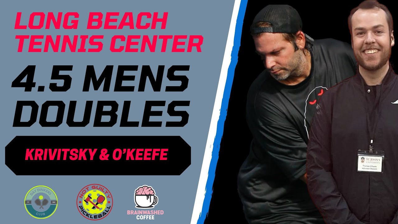 4.5 Men’s Doubles Pickleball | Matt Krivitsky & Thomas O’Keefe | Long Beach Tennis Center | New York