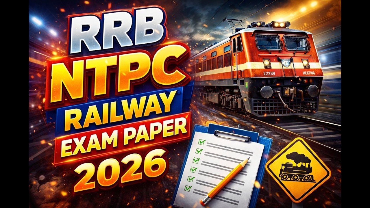 RRB NTPC Railway Exam Paper | #RRBNTPCPracticePaper |RRB NTPC Question Paper