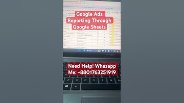 Google Ads Performance Reporting! #googletagmanager #googlesheets #gads #googleanalytics #excel