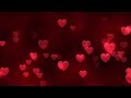 Romantic Flying Red Hearts Background Loop 4K | Valentine's Day Love & Wedding Motion Graphics |