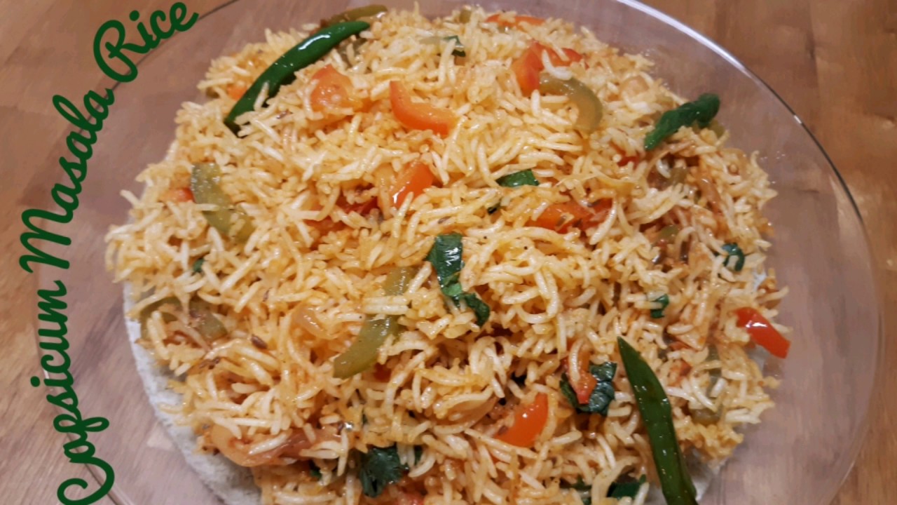 Capsicum Masala Rice Recipe by Food Masala YouTube