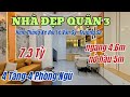 NHÀ ĐẸP QUẬN 3. LÊ VĂN SỸ. 4 TẦNG. 4 PHÒNG NGỦ. PHÒNG XÔNG HƠI. HẺM THÔNG TRƯỜNG SA. GIÁ 7.3 TỶ