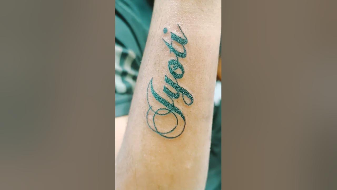 Jyoti name tattoo design - YouTube