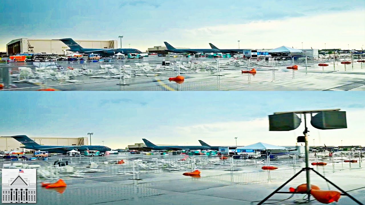 50mph Winds Cancel Air Show at McConnell Air Force Base Kansas