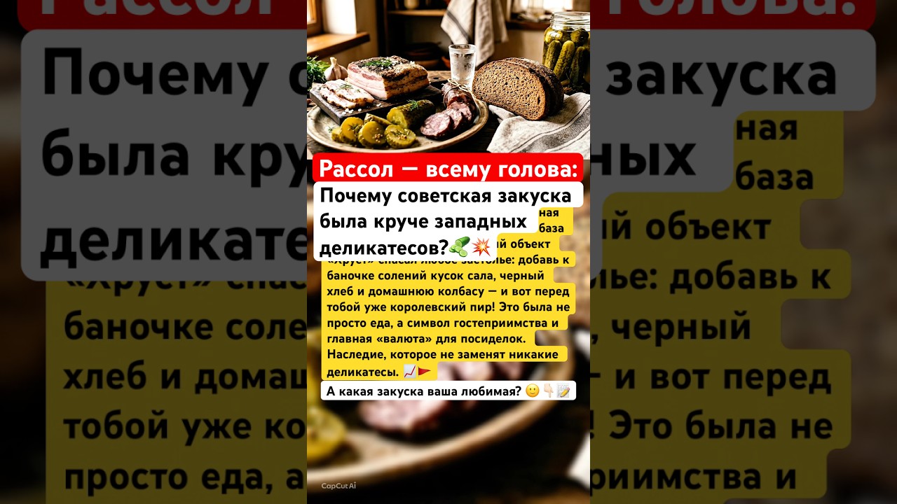 Почему советская закуска была круче западных деликатесов? #ссср #интересно #ностальгия #факты