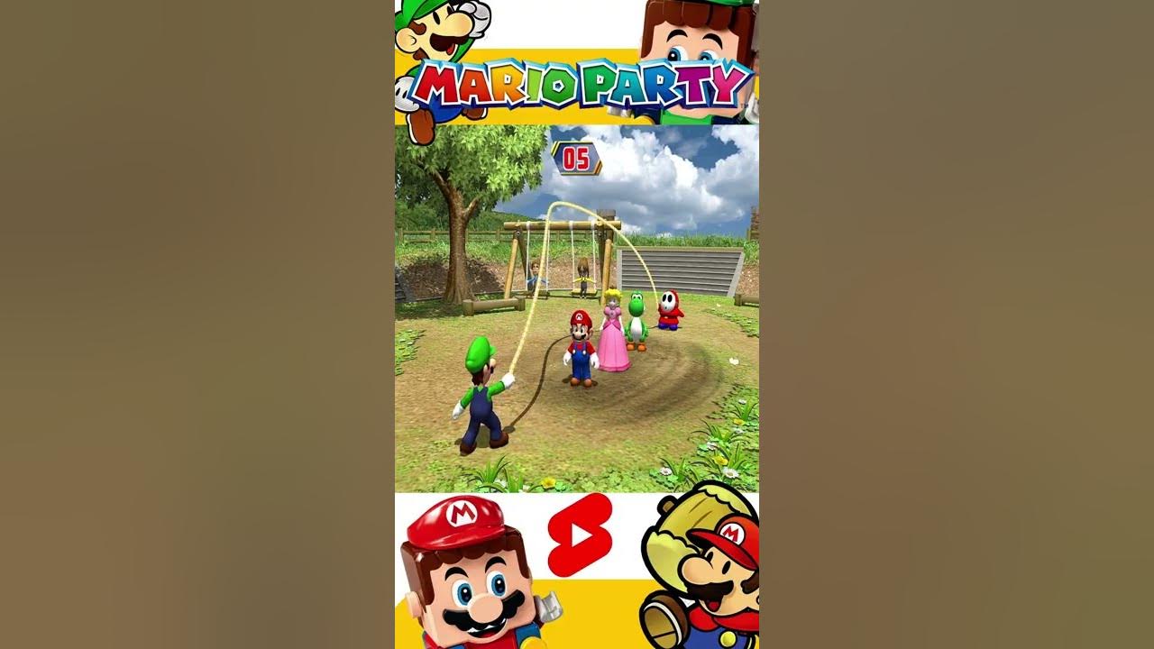 Mario Party 8 Chump Rope Luigi Vs Mario Paech Yoshi shorts YouTube