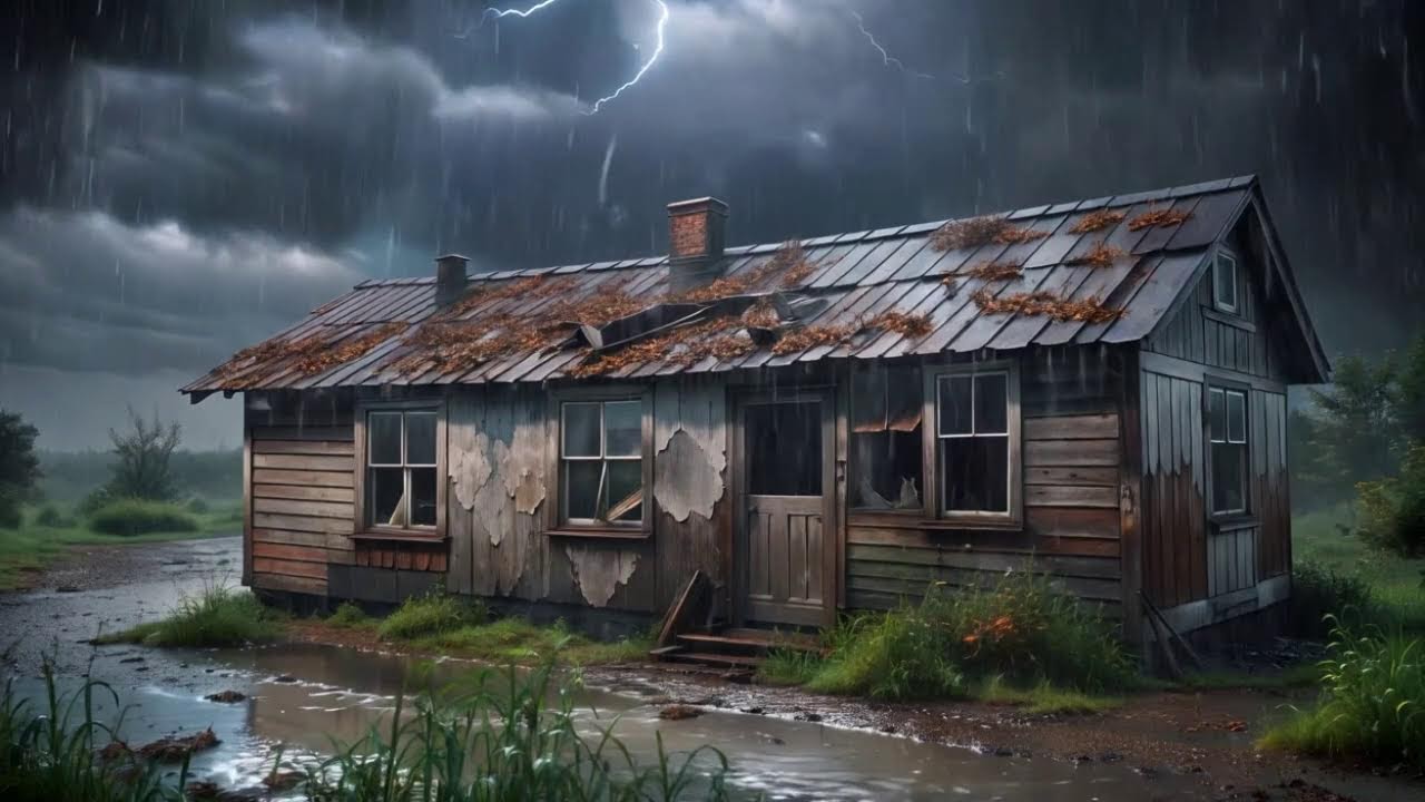 Deep Sleep Rain Ambience | Thunderstorm Nature Soundscape for Relax, Study & Meditation