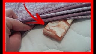 Pernas para cãibras sabão sua nas cama em