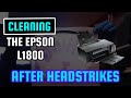 CLEANING PRINTHEAD ON THE EPSON L1800 DTF PRINTER (HEAD STRIKES)